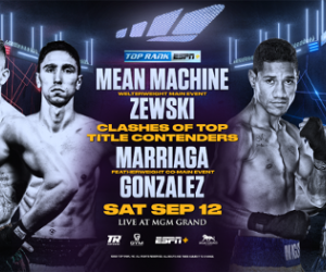 Contenders 'Mean-Machine' and Kewski preview Top Rank double header on Saturday night