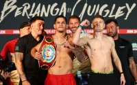 Edgar Berlanga vs Jason Quigley weights running order and ringwalk times boxrec fight time date when uk bst gmt et pt dazn before the bell 11pm weigh-in results reports boxrec who won fight highlights full footage kownacki