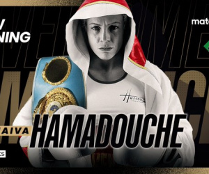 Matchroom and OPI sign women's IBF Super-Featherweight World Champion Maiva Hamadouche 