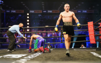 Unbeaten welterweight Eimantas Stanionis delivered ninth-round TKO victory over Justin DeLoach in LA highlights full fight report results next date tv channel undercard venue