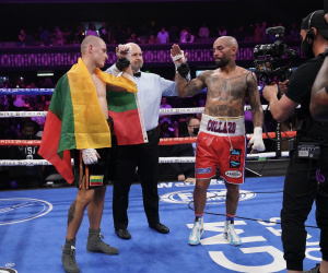Eimantas Stanionis vs Luis Collazo ends in a no-decision after an accidental headbutt injured Collazo in the fourth round