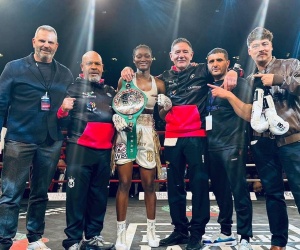 Elizabeth Oshoba vs Michela Braga Elizabeth Oshoba defeats Michela Braga in Denmark to win the WBC Silver featherweight title boxrec wiki manager trainer fight highlights watch full female pro amateur record nigeria