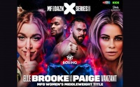 The biggest female clash in crossover boxing announced as Elle Brooke and Paige VanZant collide in MF & DAZN: X Series 15 texas houston porn tits headliner