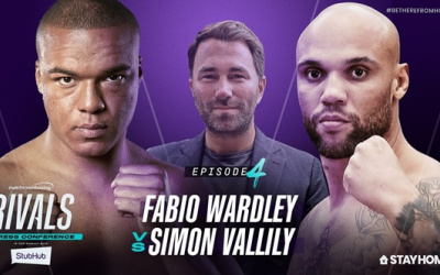 English Heavyweight Title rivals Fabio Wardley and Simon Vallily clashed in special ePress conference