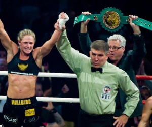 Sweden’s former WBC super-featherweight champion Frida Wallberg talks about battling back from brain injury what happened boxrec fight time date tv channel watch highlights