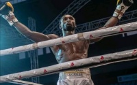 Nigerian light-heavyweight champion Gabriel Oluwasegun Olanrewaju dies after collapsing mid-fight death dead how did he die what happened watch fight highlights full tapology boxrec wiki