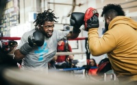 Gary Antuanne Russell previews next fight with Rances Barthelemy on July 30 jr brother trainer dad father died death what happened who is boxers boxing family brothers watch gym trainer