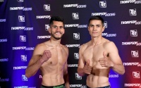 George Acosta vs Cesar Villarraga weights fight schedue ringwalks fight time date tv channel facebook youtube channel how to watch thompson boxing promotions oddschecker