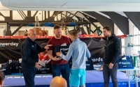 George Groves presents annual bursaries to 10 amateur boxers courtesy of Powerday boxrec fight watch uk british boxing