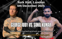 Sunil Kumar on December 5 Unbeaten middleweight George Juby added to Michael Hunter vs Eli Frankham card boxrec player+ how to watch amateur career record biba boxing