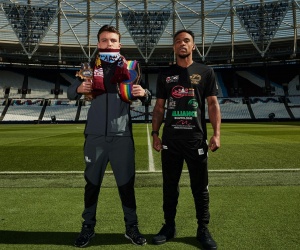 George Liddard defends belts to Tyler Denny Saturday night, then plans to run a marathon on Sunday morning essex west ham united fc fan football supporter youngest ever british champion middleweight boxrec wiki tony sims trainer matchroom