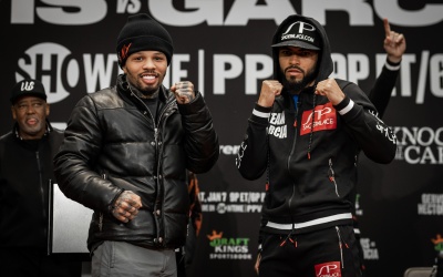 Gervonta Davis vs Héctor Luis García press conference quotes demetrius andrade ringwalks times 