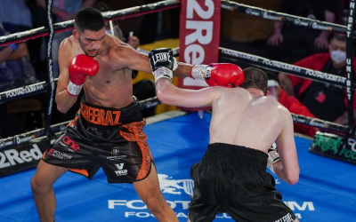 WBO European champ Hamzah Sheeraz now training with Ricky Funez at the Ten Goose gym in LA california boxrec frank warren andy ayling