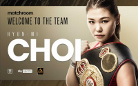 Matchroom sign female super featherweight world champion 