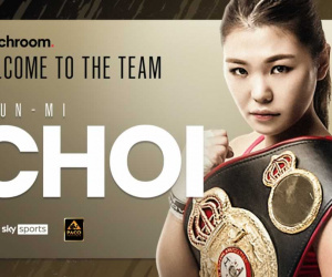 Matchroom sign female super featherweight world champion 