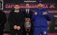 Jack Catterall describes fight with Arnold Barboza Jr. as "high risk, high reward" fial press conference notes quotes eddie hearn trainer jamie moore josh taylor highlights