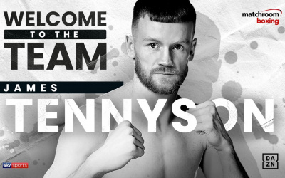 World title contender James Tennyson signed with Matchroom Boxing lightweight KO Tevin Farmer