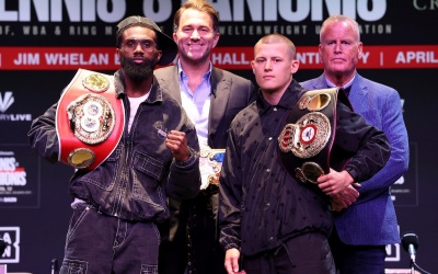 Jaron ‘Boots’ Ennis vs Eimantas Stanionis final press conference quotes boxrc eddie hearn matchroom dazn how to watch oddschecker best betting odds