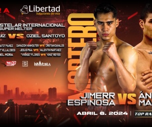 Super lightweight standout Jimerr Espinosa looks to bounce back against Angel Martinez knockouts boxrec wiki watch full fight highlights