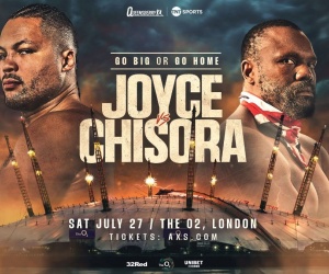 London's Calling for the 'Juggernaut' Joe Joyce and 'WAR' Derek Chisora as they prepare to clash on July 27 boxrec fight time date tv channel how to watch oddschecker
