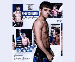 Undefeated featherweight Joe McGrail signs with Matchroom Boxing