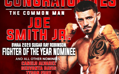 Joe Smith Jr. nominated for 2020 Fighter of the Year Boxing Writers Association of America star boxing wbo nabo star boxing next fight time date tv channel undercard boxrec amateur career record trainer