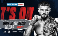 Bob Arum compares Joe Smith Jr. vs Maxim Vlasov to Rocky IV wbo light heavyweight title world Richard Commey-Jackson Marinez lightweight showdown to air LIVE on ESPN and ESPN Deportes at 10 pm what time start ringwalks bettig odds oddschecker
