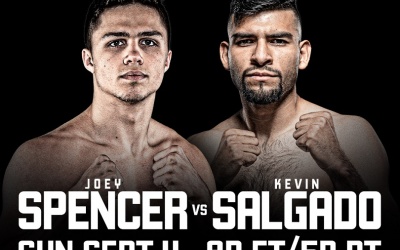 Kevin Salgado makes bold prediction for Joey Spencer showdown ruiz ortiz undercard fox sports boxrec ringwalks what time fight start how to watch