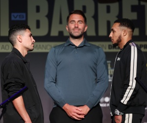 Jordan Gill tells Zelfa Barrett I’m like a half-Indian Golovkin launch press conference quotes fight time date tv channel undercard how to watch matchroom tickets