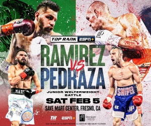 Jose Ramirez vs Jose Pedraza postponed a month covid-19 fight tickets Friday, March 4 at Save Mart Center LIVE and Exclusively on ESPN+