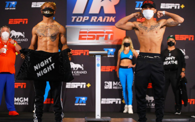 Official Weigh-in: Joshua Greer Jr vs Mike Plania