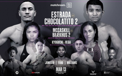 alented trio Raymond Ford, Austin Williams and Otha Jones III ringwalks live stream info links details tickets set for tests on Estrada-Chocolatito bill
