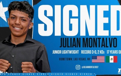 Top Rank signs teenage sensation Julian Montalvo bob arum