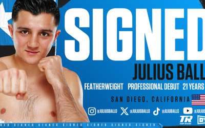 Top Rank announce groundbreaking deal with Golden gloves 2024 champion Julius “JuJu” Ballo boxrec wiki amateur career record otx