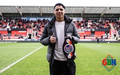Commonwealth Silver super welterweight champion Junaid Bostan dreams of headlining at the New York Stadium boxrec matchroom wiki fight time date tv channel undercard amateur professional record watch highlights