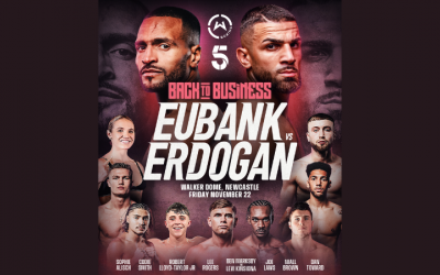 Harlem Eubank faces Nurali Erdogan in Newcastle, on Friday, November 22 live on Channel 5 boxrec fight time date tv channel undercard how to watch