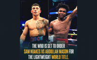 Sam Noakes vs Abdullah Mason set to be ordered for the vacant WBO world lightweight title frank warren bob arum wiki boxrec predictions who wins betting odds kent cleveland rankings