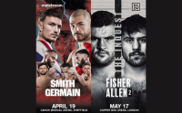 Johnny Fisher vs Dave Allen 2 and Dalton Smith vs Mathieu Germain boxrec wiki matchoom dazn how to watch predictions