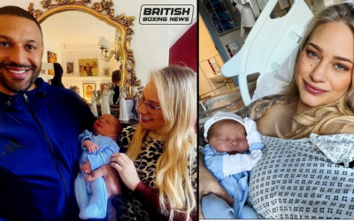 Boxers Kell Brook and Ebanie Bridges shared a picture of their baby on social media ezerra only fans tits nipples boobs naked watch fight highlights ibf
