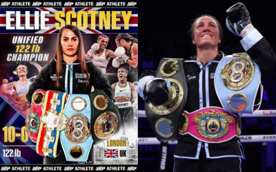Unified super-bantamweight star Ellie Scotney signs with Jake Paul catford london boxrec wiki ibo champion wbo wbc ibf watch full fight highlights Yamileth Mercado oddschecker predictions