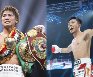 Naoya Inoue and Junto Nakatani shake hands on 2026 clash in Tokyo boxrec oddschecker wiki predictions next fight