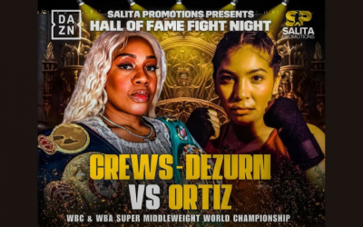 Franchon Crews-Dezurn is all set to defend her unified WBC and WBA super-middleweight championships against 2024 Tokyo Olympian Citlalli Ortiz wiki boxrec baltimore