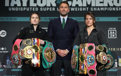 Katie Taylor tells fans to expect another epic fight against Chantelle Cameron fight timee date tv channel amanda serrano why cancelled rematch off injured may 20 dublin ireland how to watch