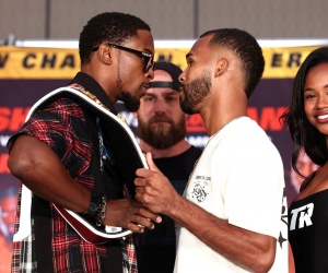 Keyshawn Davis vs Edwin De Los Santos Press Conference Notes wbo lightweight world tile fight espn how to watch quotes