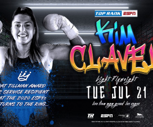 NABF light flyweight champion Kim Clavel returns to the ring on July 21