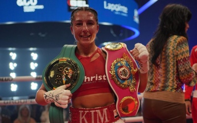 Kim wins then calls for rematch with Yesica Nery Plata clavell wbc international light flyweight title bell place canada boxrec world rankings watch highlights female boxer boxing champions from naomi reyes