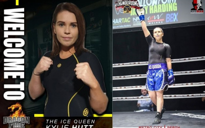 Kylie Hutt signs with Tony Tolj and Dragon Fire Boxing