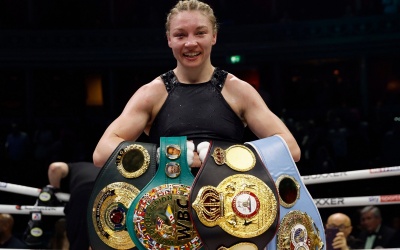 Lauren Price unified world title defence date and venue revealed april 4 wales cardiff boxxer bbc sport how to watch fight details wiki boxrec cardiff city fc