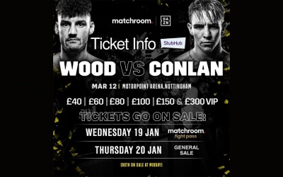 Tickets for Leigh Wood vs Michael Conlan go on sale this week stubhub where to buy how much prices