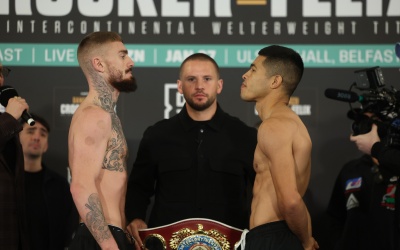 Lewis Crocker vs Jose Felix weights running order and ringwalk times live on dazn before the bell how to watch boxrec oddschecker tv channel updates results fight reports who win next matchroom boxing youtube